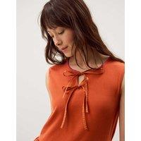 Monsoon Fiona Pure Cotton Fabric Mix Maxi Dress Brown