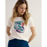 Seasalt Cornwall Pure Cotton Graphic T-Shirt Multi