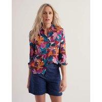 Seasalt Cornwall Pure Cotton Floral Collared Shirt Multi
