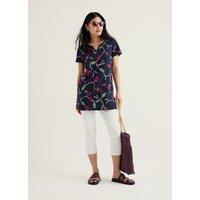 Seasalt Cornwall Pure Cotton Floral Notch Neck Tunic Multi
