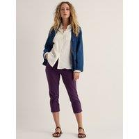 Seasalt Cornwall Cotton Rich Slim Fit Cropped Chinos Purple