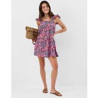 ACCESSORIZE Pure Cotton Floral Mini Beach Dress Multi