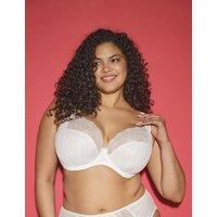 Elomi Lucie Mesh Lace Wired Plunge Bra (DD-K) White
