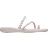Crocs Miami Flat Toe Loop Sliders Cream