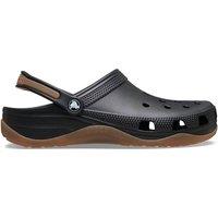 Crocs Classic Evo Ankle Strap Flat Clogs Black