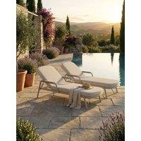 Royalcraft Set of 2 Haze Sun Loungers Beige