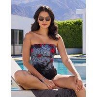 Miraclesuit Steel Magnolias Avanti Tummy Control Swimsuit Black Mix