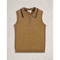 White Stuff Cotton Rich Vest Green