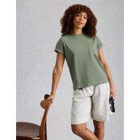 White Stuff Pure Cotton T-Shirt Green