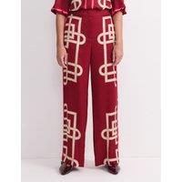 Sportscraft Satin Printed Trousers Red