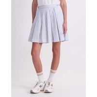 Sportscraft Pure Cotton Striped Mini Skirt Blue