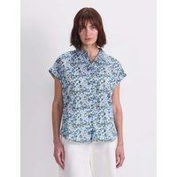 Sportscraft Pure Cotton Floral Collared Shirt Blue Mix
