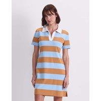 Sportscraft Cotton Rich Knitted Polo Mini Dress Blue