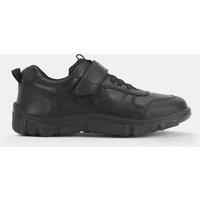 Start-Rite Kids' Leather Riptape School Shoes (9 Small - 3 Large) Black