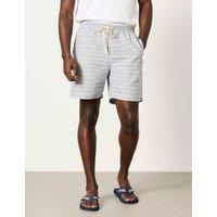 FatFace Pure Cotton Textured Shorts Blue Mix