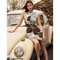 RO&ZO Floral Slash Neck Mini Shift Dress Multi