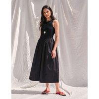 RO&ZO Jersey Midaxi Waisted Dress Black