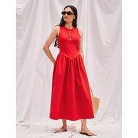 RO&ZO Jersey Midaxi Waisted Dress Red