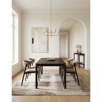 Royalcraft Arka Dark Wood Dining Table Natural