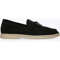 Steve Madden Suede Flat Loafers Black