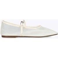 Steve Madden Mesh Flat Mary Jane Shoes White