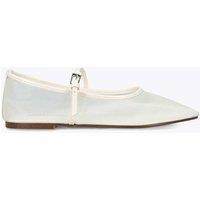 Steve Madden Mesh Flat Mary Jane Shoes White