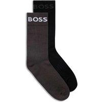 Boss 2 Pack Cotton Rich Sports Socks Grey Mix