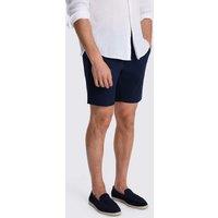 MOSS Tailored Fit Cotton Rich Chino Shorts Navy