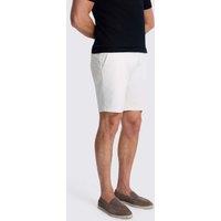 MOSS Tailored Fit Cotton Rich Chino Shorts Light Cream