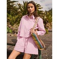 RO&ZO Pure Cotton Striped Shorts Light Pink Mix