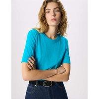 Whistles Rosa Double Trim Tee Turquoise