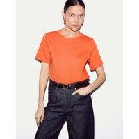 Jigsaw Pure Supima Cotton T-Shirt Orange
