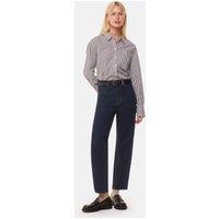 Whistles High Waisted Barrel Ankle Grazer Jeans Denim