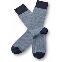 Charles Tyrwhitt Herringbone Cotton Rich Socks Blue Mix