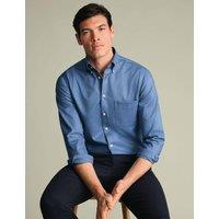 Charles Tyrwhitt Slim Fit Non Iron Cotton Rich Oxford Shirt Cornflower