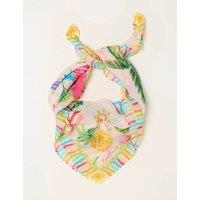 FatFace Bird Print Scarf Pink Mix