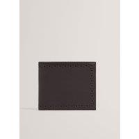 Ted Baker Leather Brogue Detail Wallet Brown