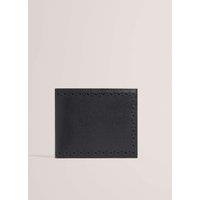 Ted Baker Leather Brogue Detail Wallet Black