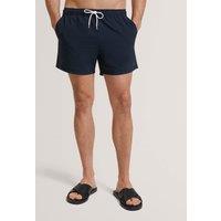 Ted Baker Heffner Seersucker Swim Shorts Navy