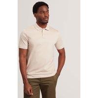 Ted Baker Pure Cotton Connall Polo Shirt Light Grey