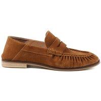 Jones Bootmaker Leather Flat Loafers Brown