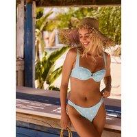 Boux Avenue Soneva Polka Dot Wired Sweetheart Bikini Top (B-F) Blue Mix