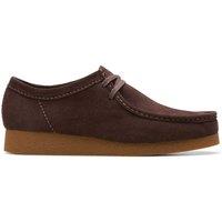 Clarks Suede Lace Up Walking Shoes Dark Brown