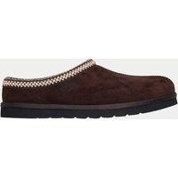 Skechers Renten Faux Suede Mule Slippers Chocolate