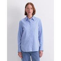 Sportscraft Pure Cotton Striped Shirt Blue
