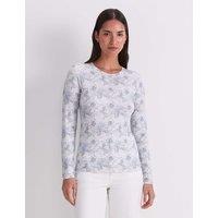 Sportscraft Printed Top Navy