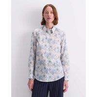 Sportscraft Pure Cotton Printed Collared Shirt Navy