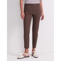 Sportscraft Cotton Rich Slim Fit Cropped Trousers Brown
