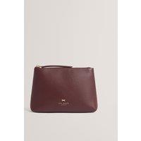 Ted Baker Leather Bow Wash Bag Dark Red