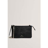 Ted Baker Leather Chain Strap Cross Body Bag Black
